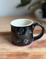 Ghost and Leaves Carved Mug