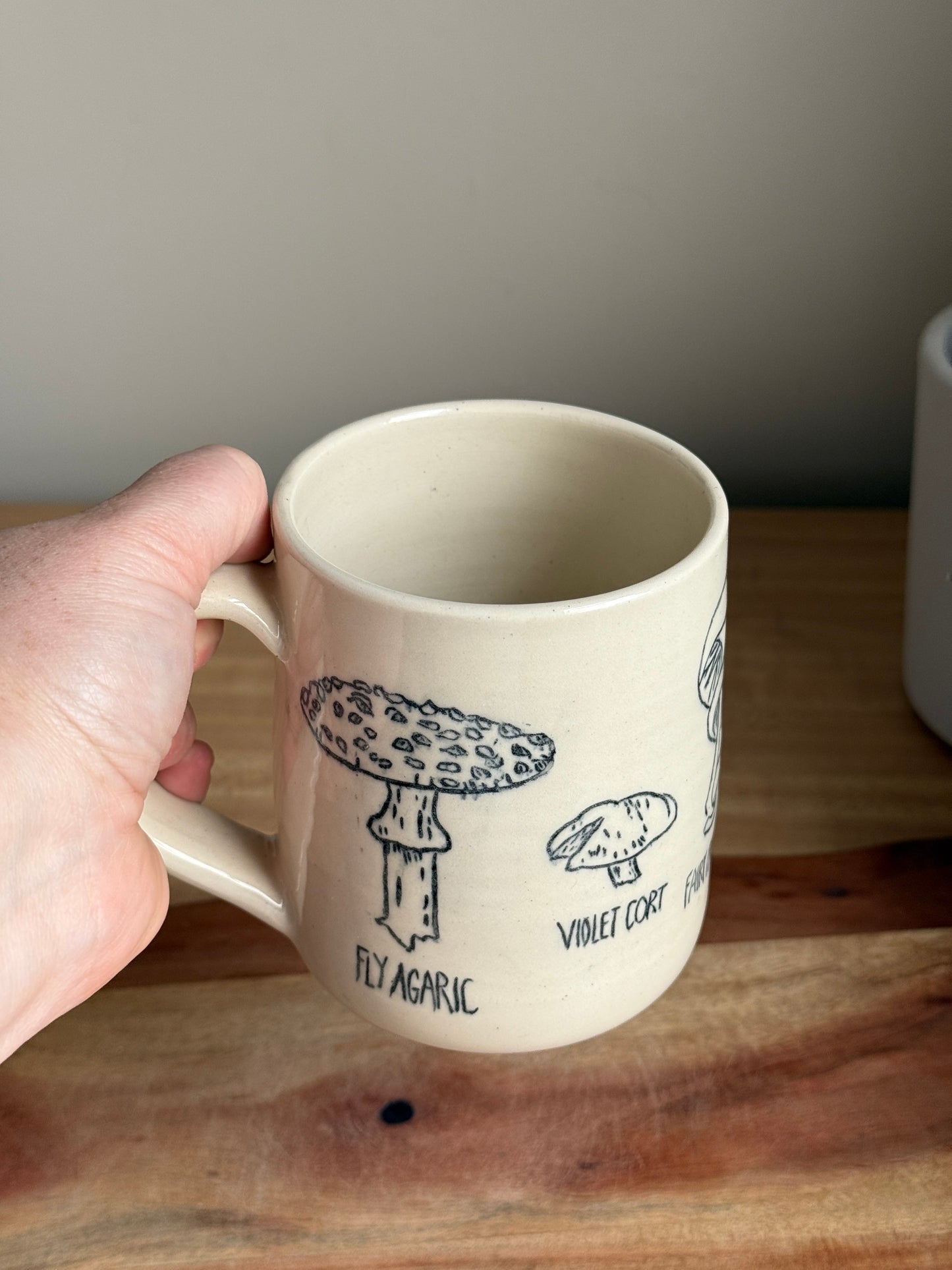 Carved Mushroom Mug