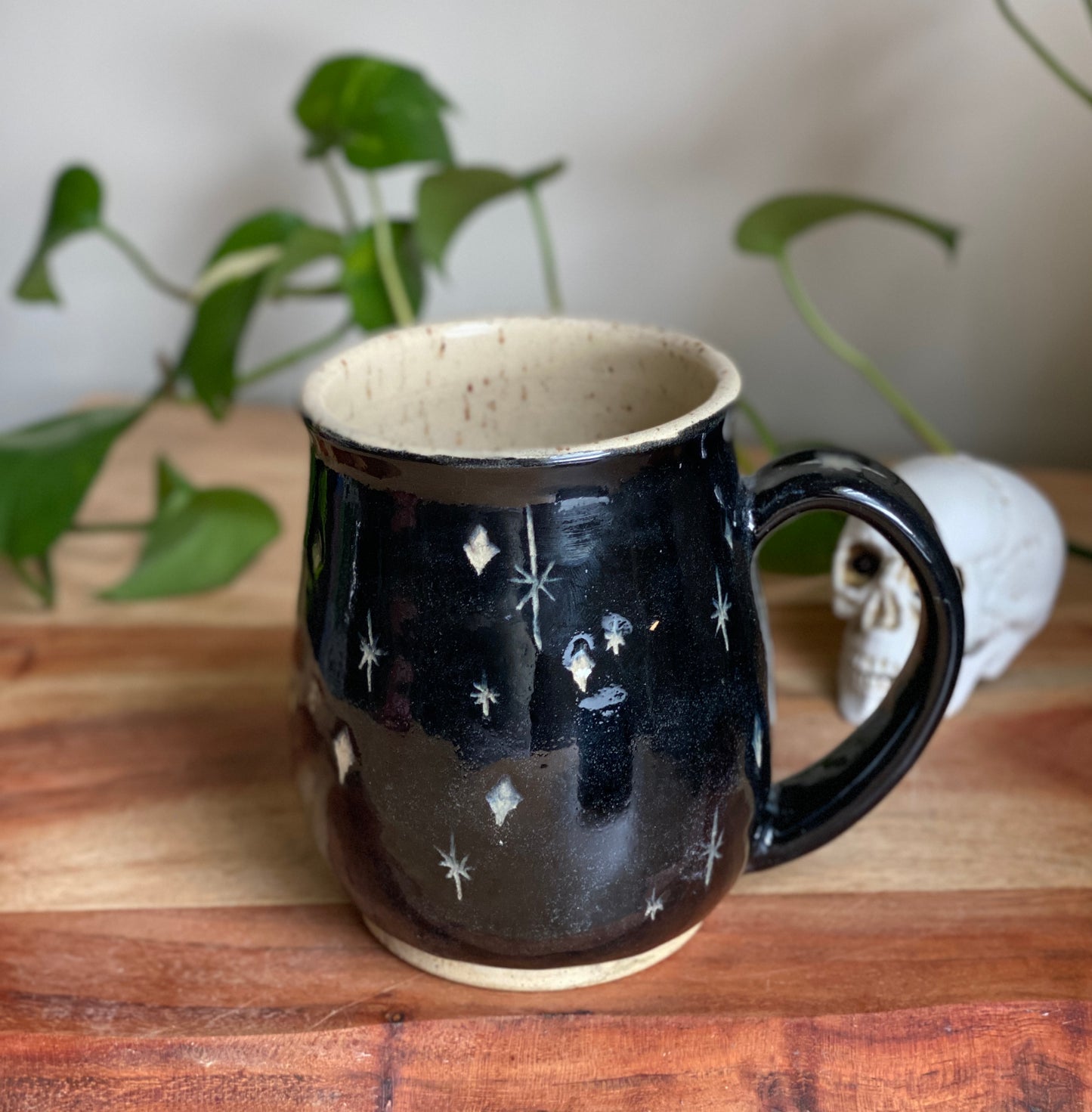 Bat and Leaves Mug