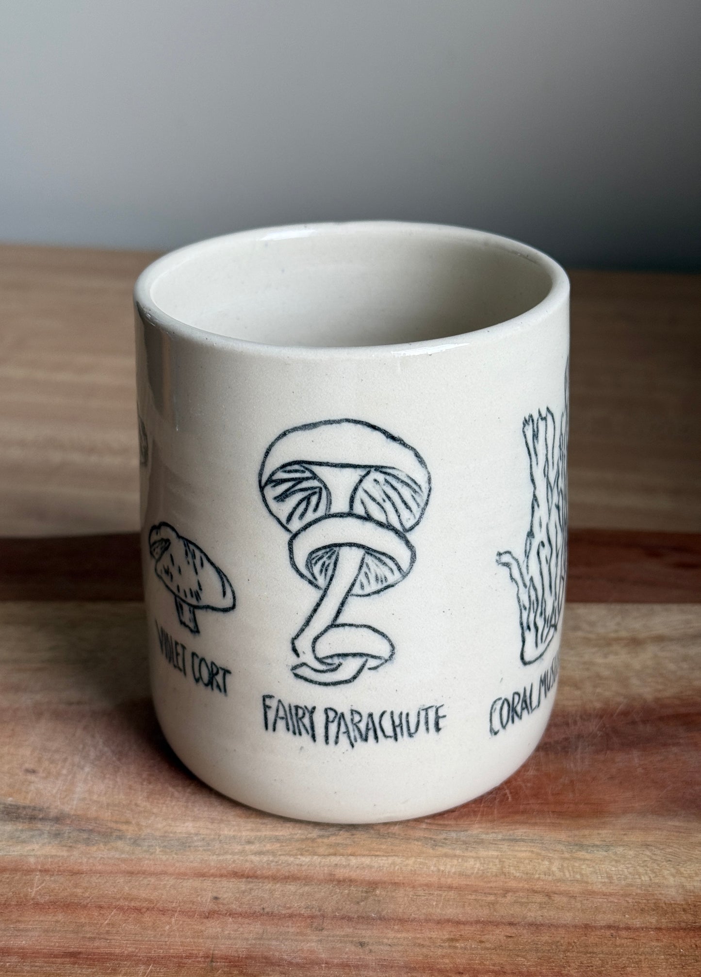 Carved Mushroom Mug