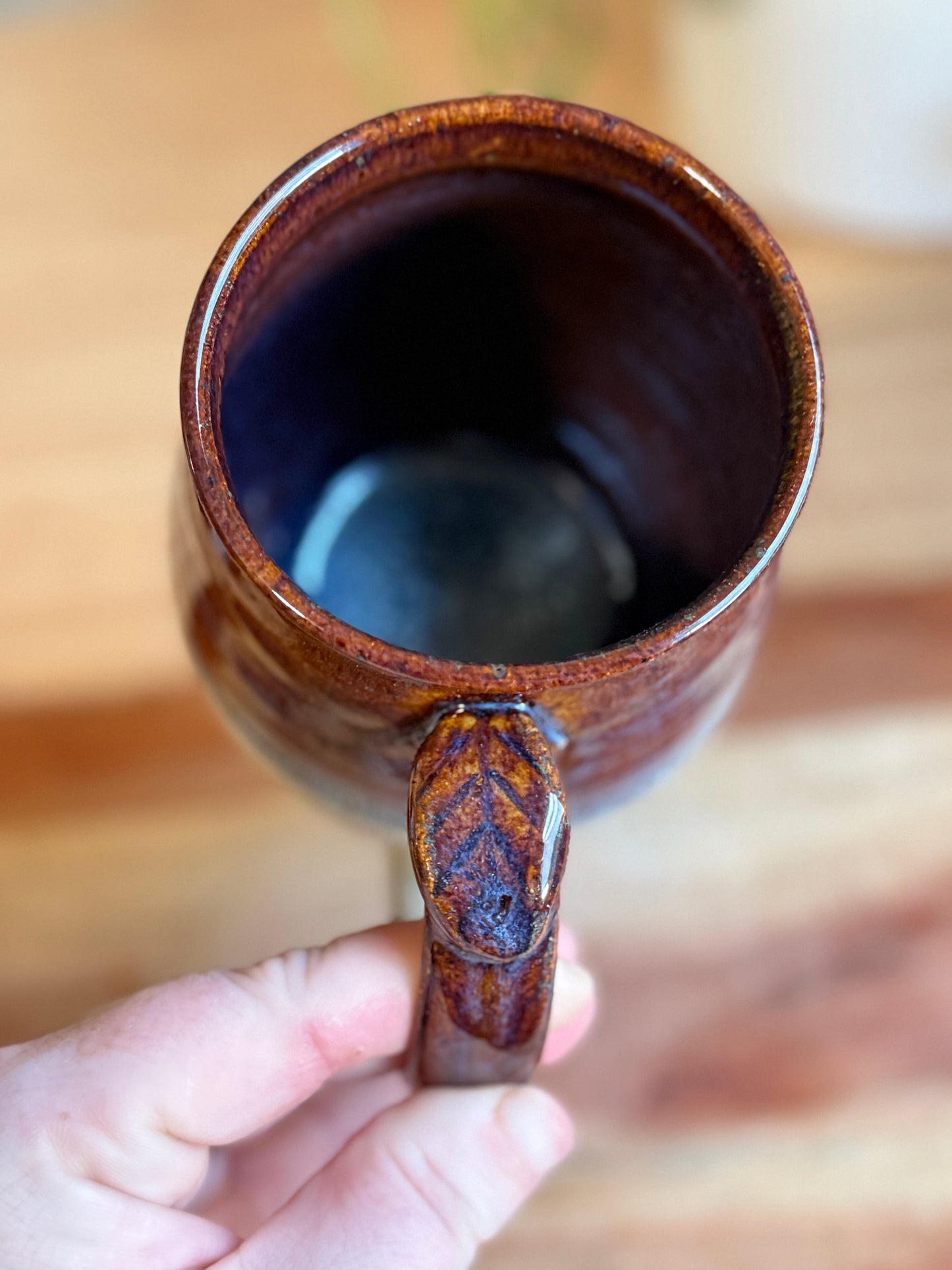 Brown Textured Mug