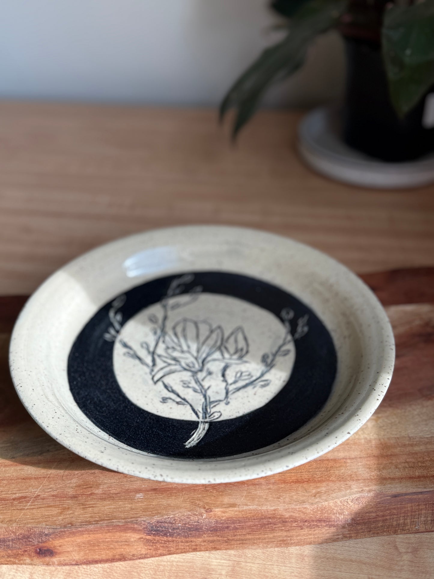Magnolia Carved Plate