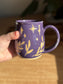 Purple Moon and Leaves Mug B
