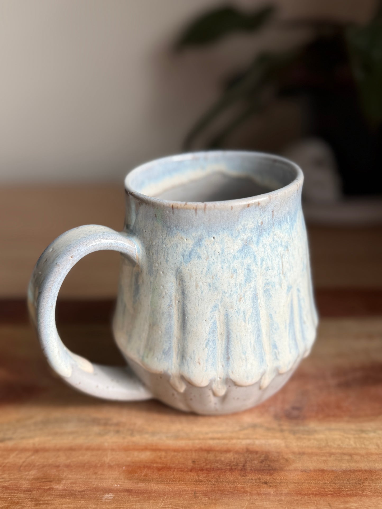 Matte Grey/Cream Textured Mug