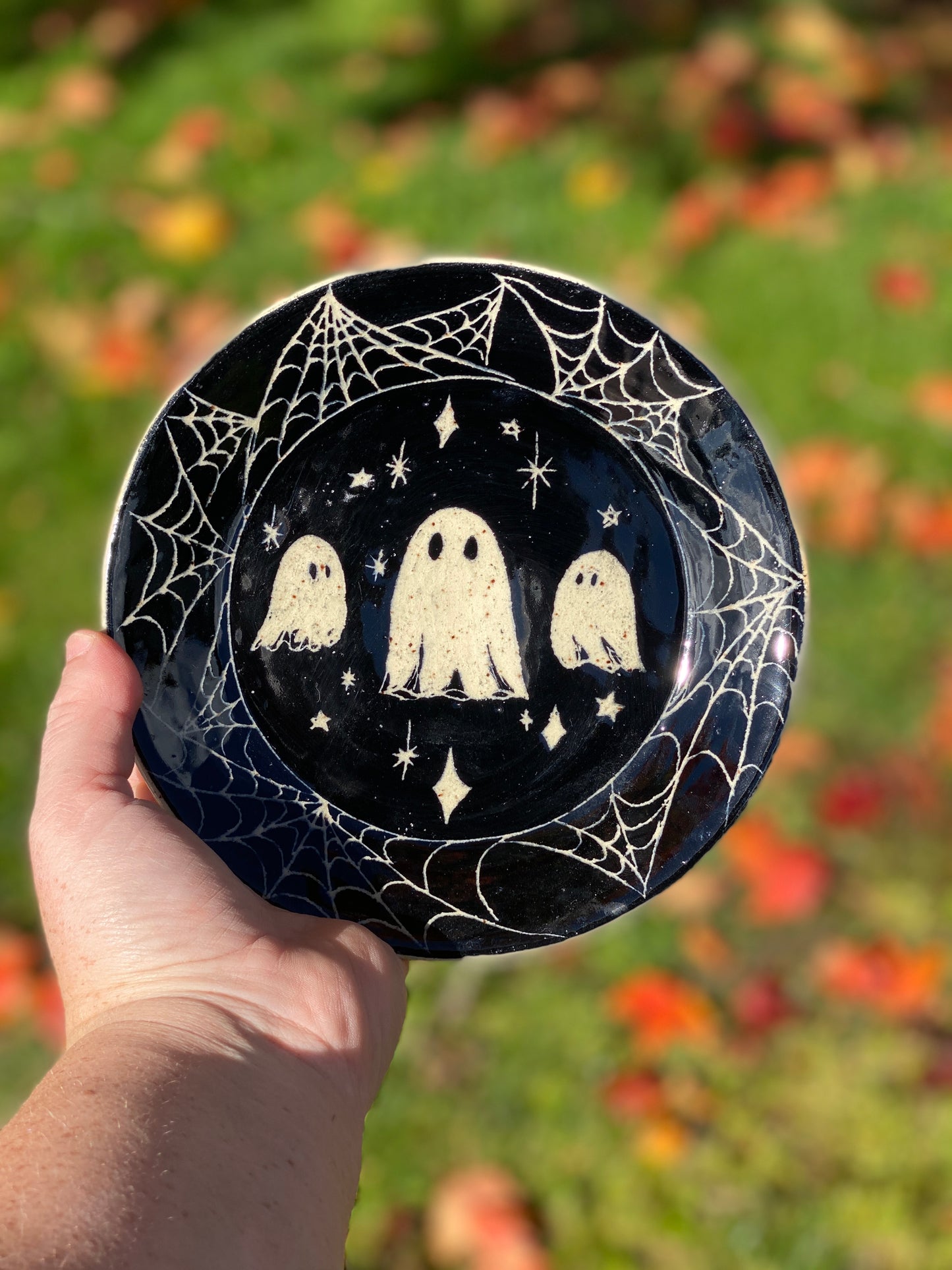 Ghost and Spiderweb Dish