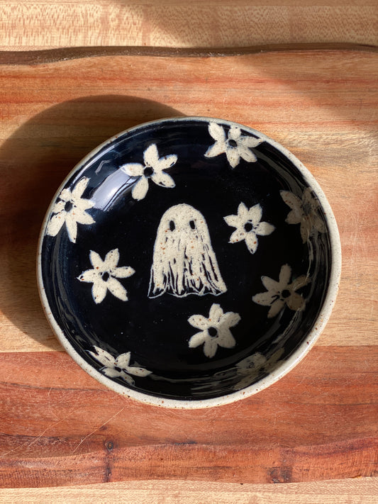 Ghost and Flower Dish