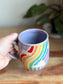 Lavender Rainbow and Clouds Mug