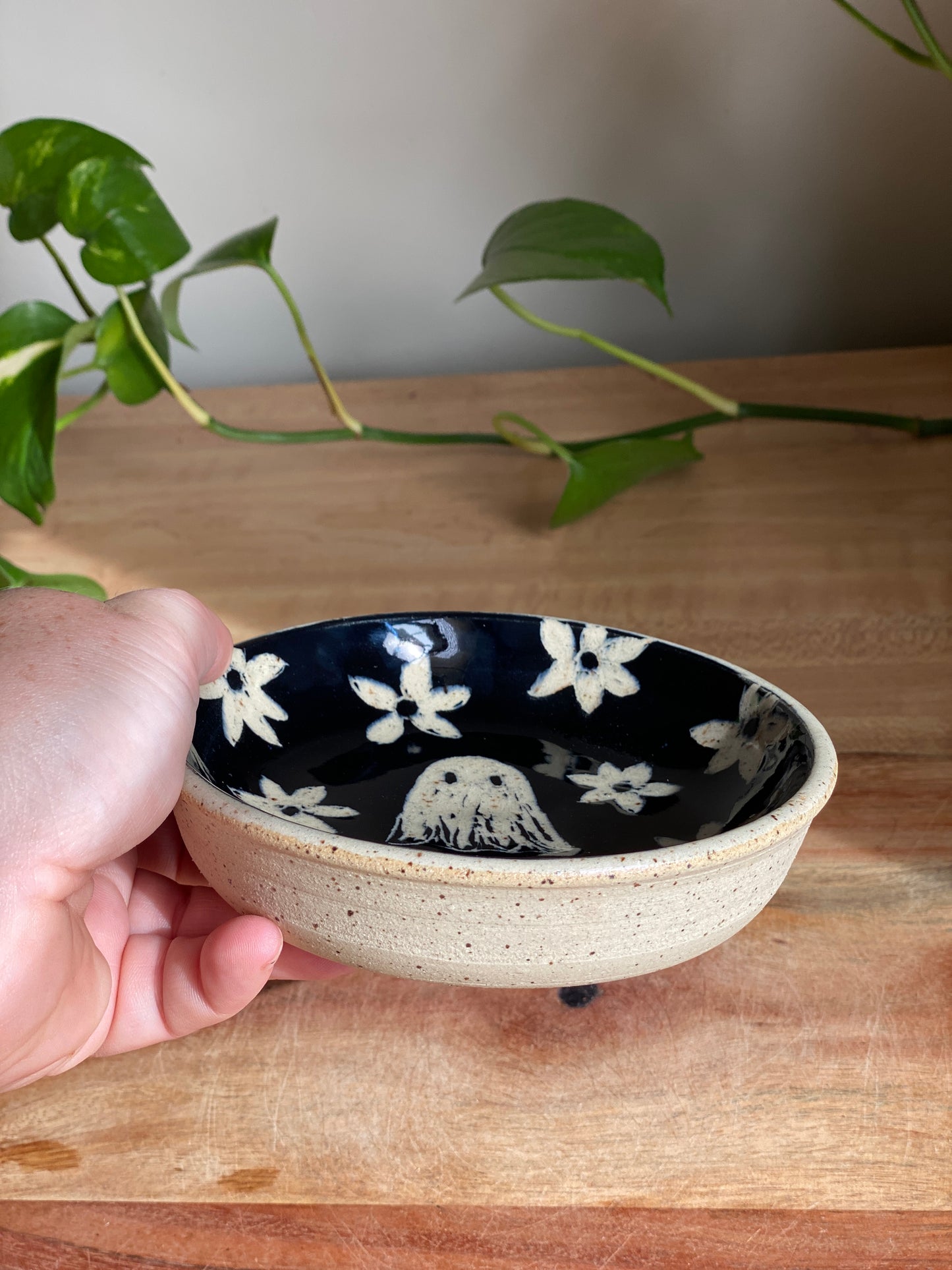 Ghost and Flower Dish