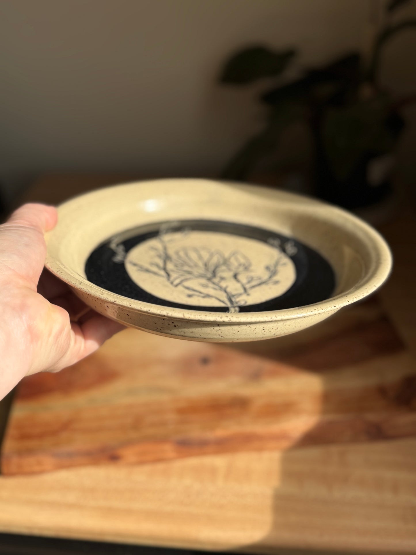 Magnolia Carved Plate