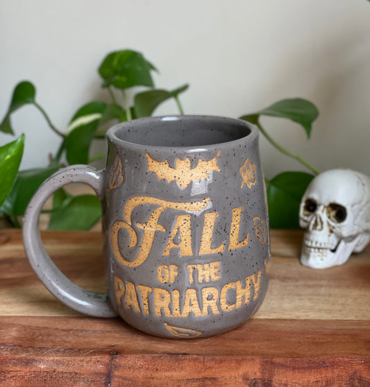 Grey Fall of the Patriarchy Mug B