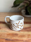 Skull and Bat White Mug