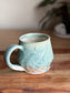 Creamy Blue Textured Mug