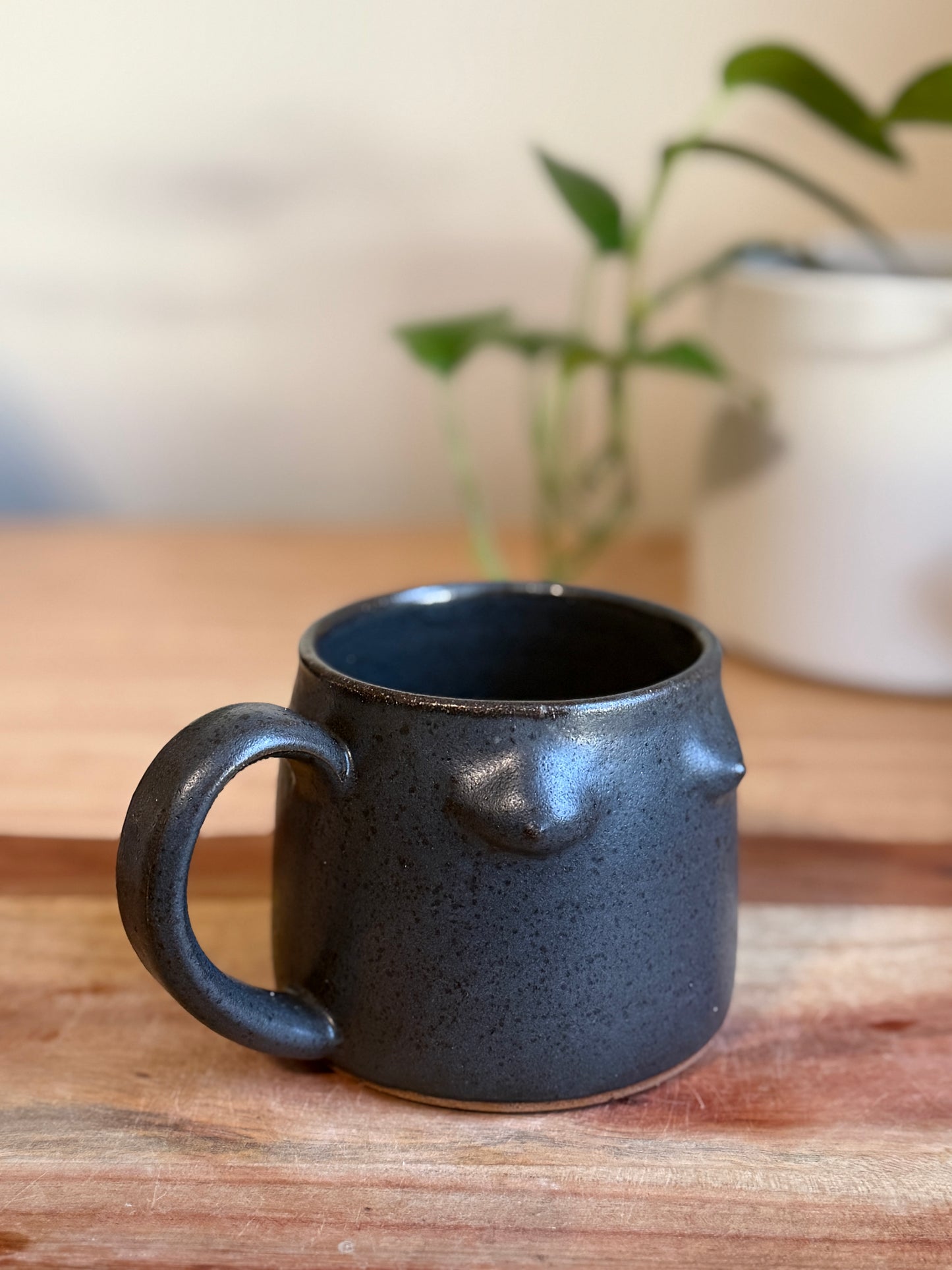 Matte Black Boob Mug A