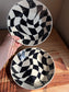 Wavy Checkered Bowl/Plate Set