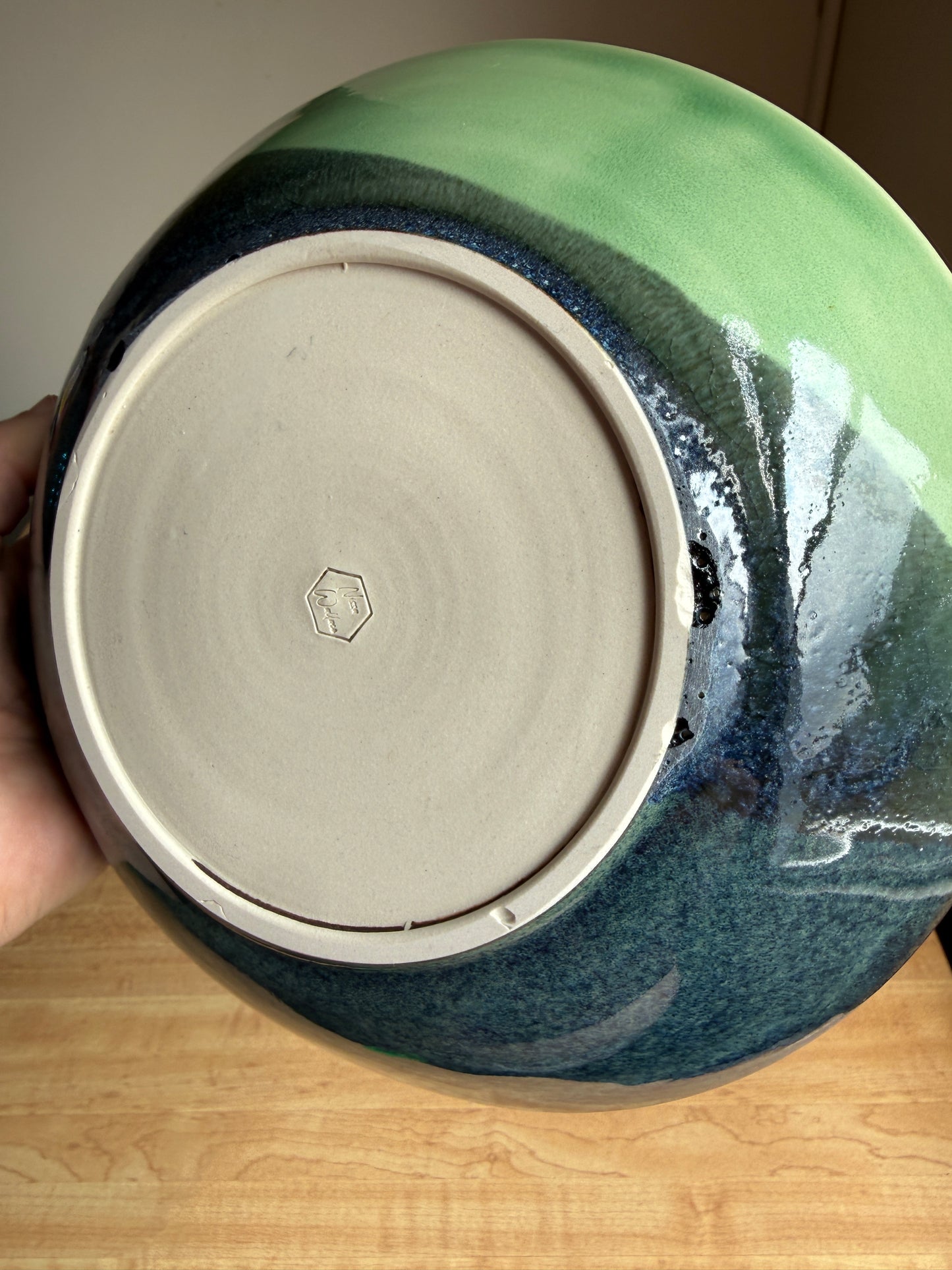 Blue/Green Wide Bowl Set