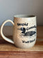Stupid Canadian Wolf Bird Mug A