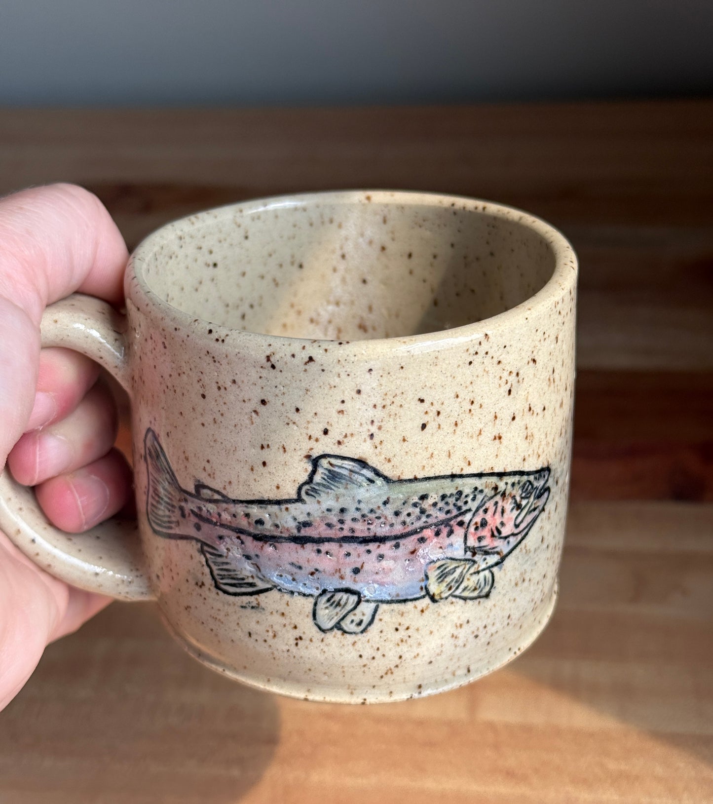 Rainbow Trout Mug B (Horizontal Fish)