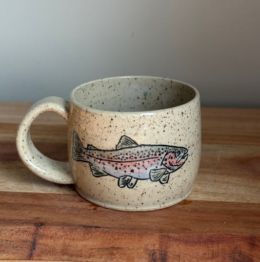 Rainbow Trout Mug A (Horizontal Fish)