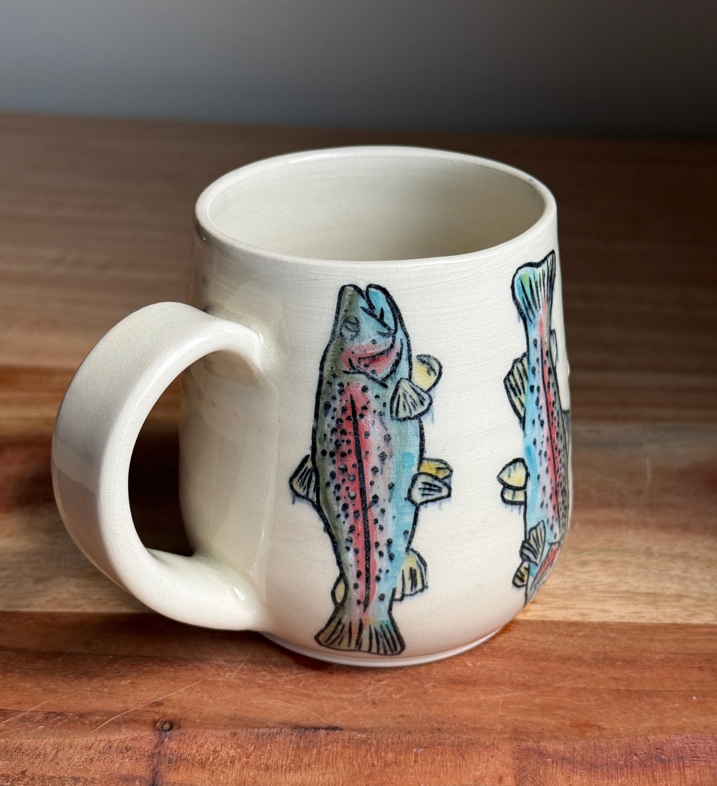 Rainbow Trout Mug A (White)