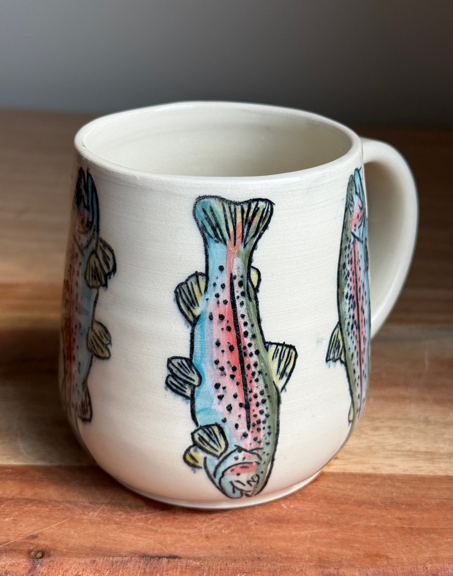 Rainbow Trout Mug A (White)