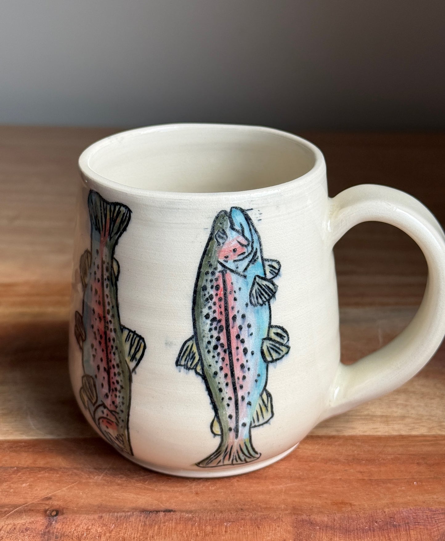 Rainbow Trout Mug A (White)