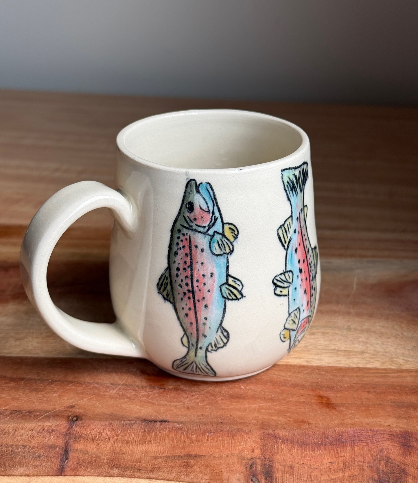 Rainbow Trout Mug B (White)