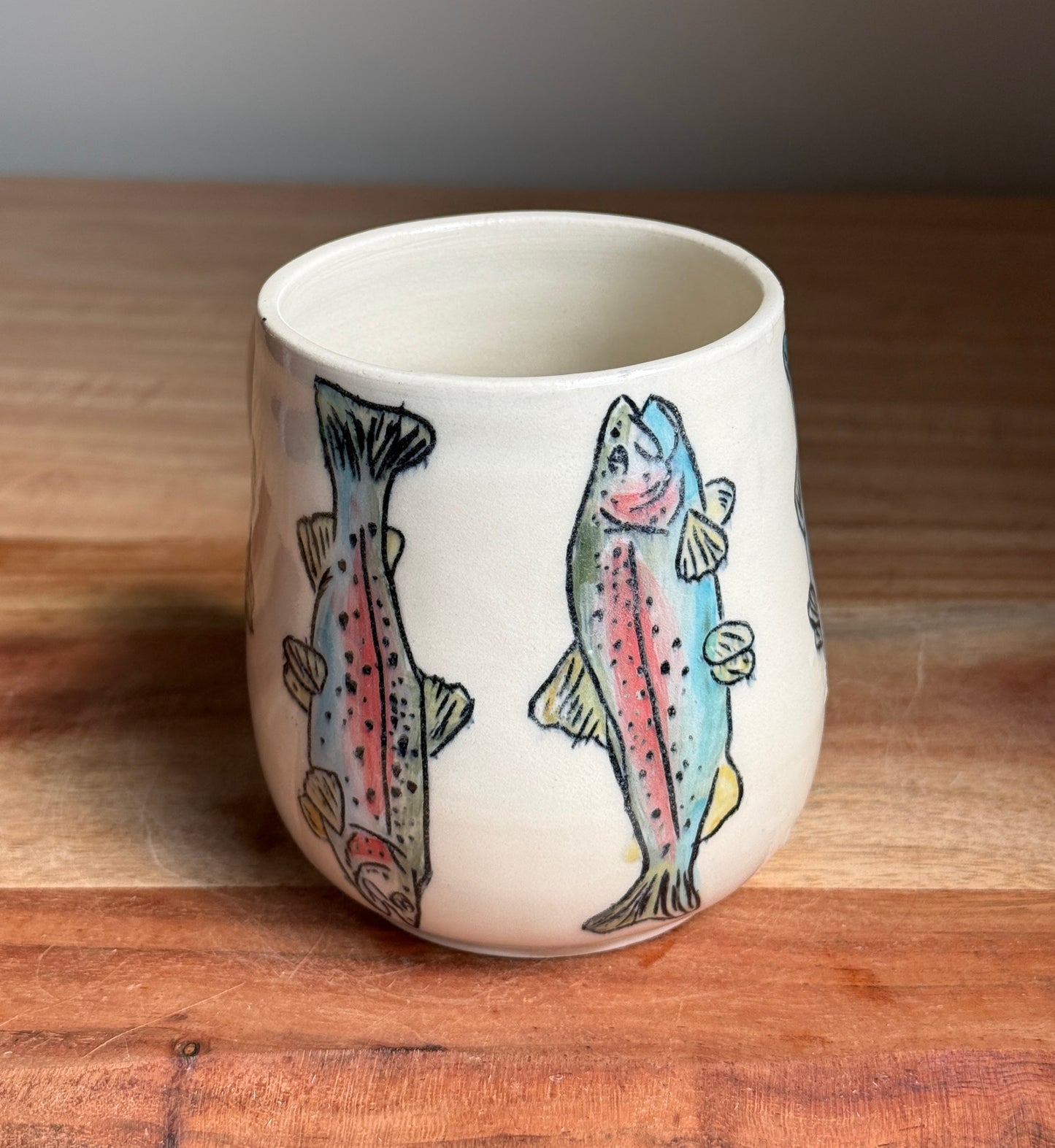 Rainbow Trout Mug B (White)