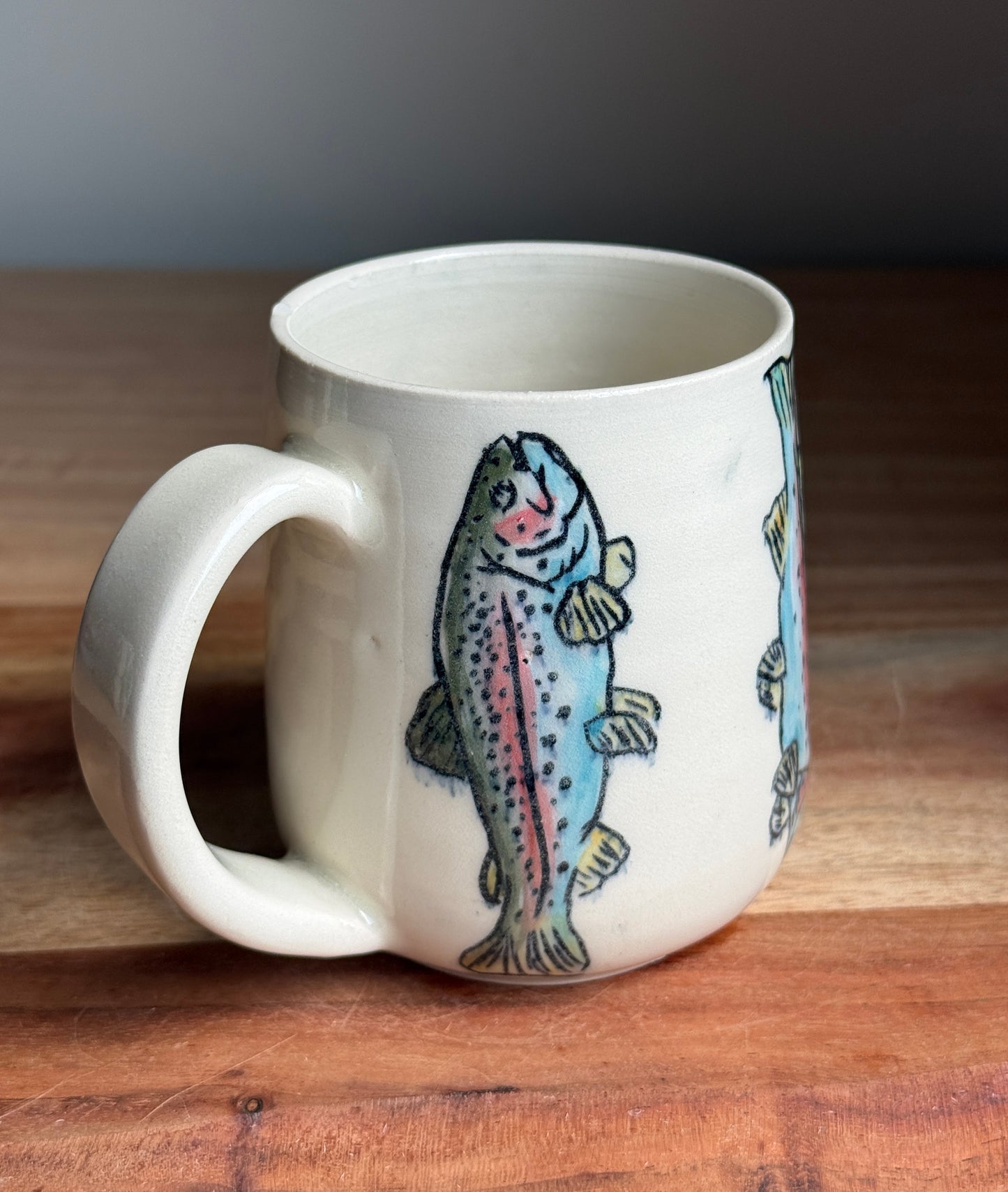 Rainbow Trout Mug C (White)