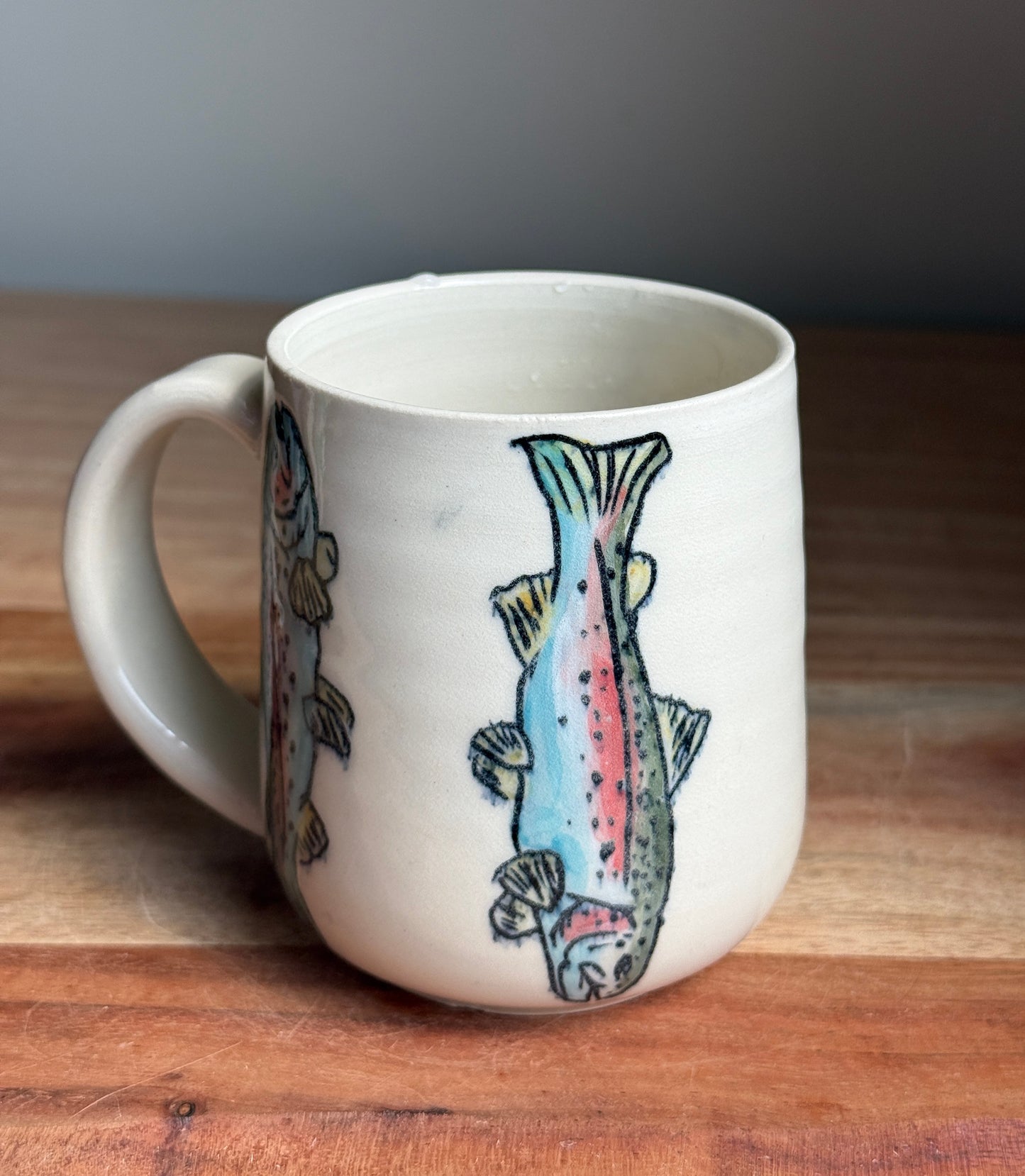 Rainbow Trout Mug C (White)