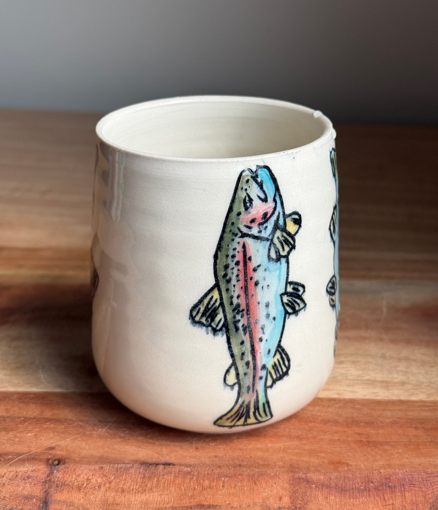 Rainbow Trout Mug C (White)