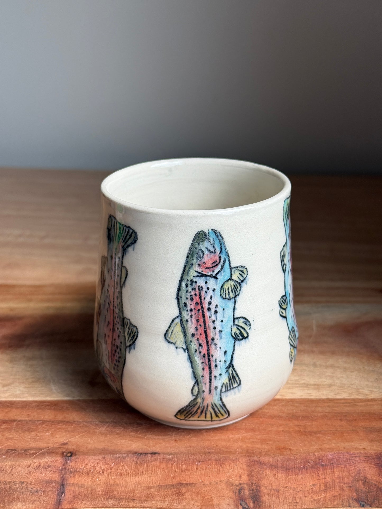 Rainbow Trout Mug D (White)