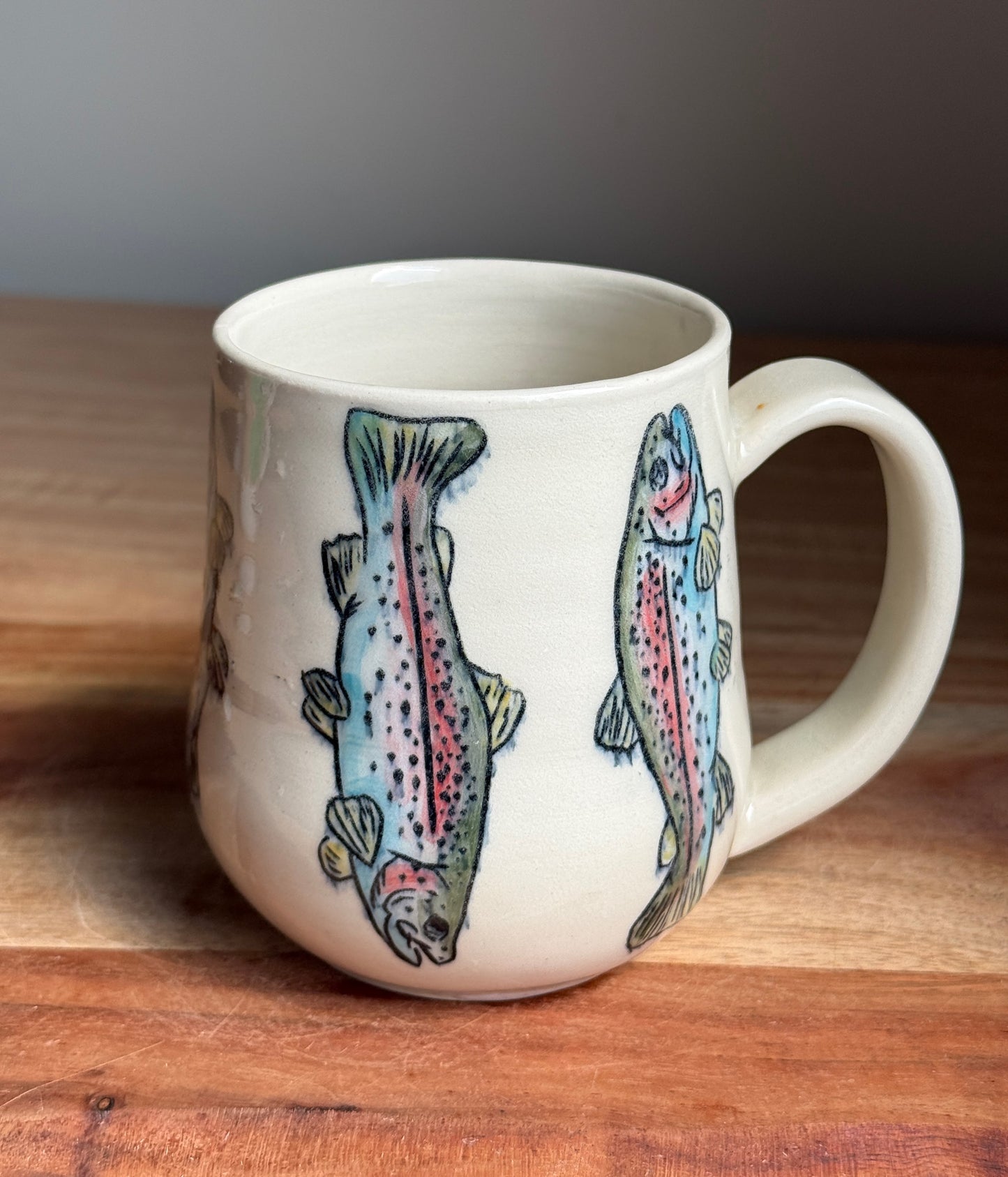 Rainbow Trout Mug D (White)