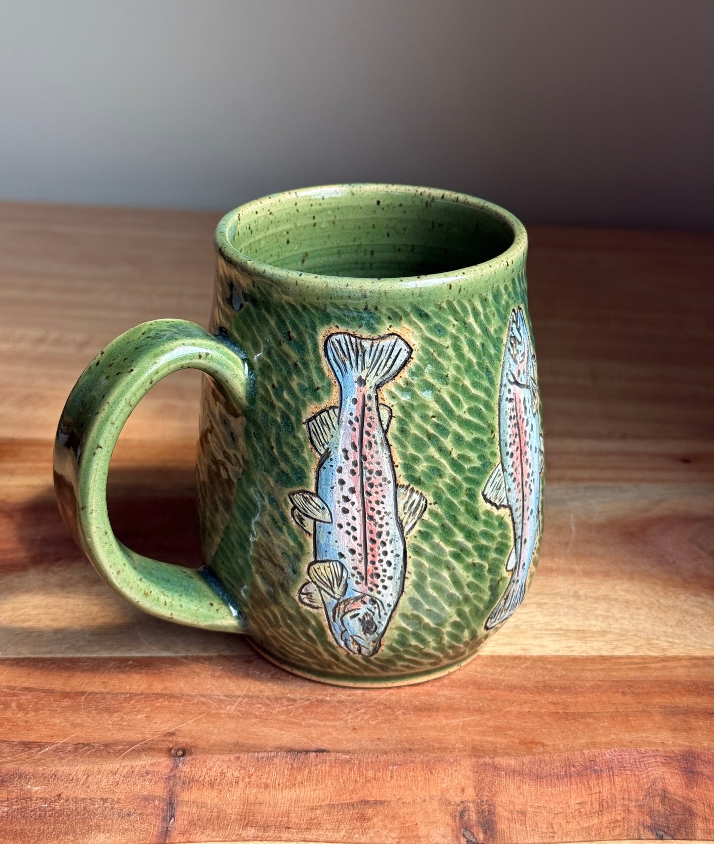 Rainbow Trout Mug A (Green)