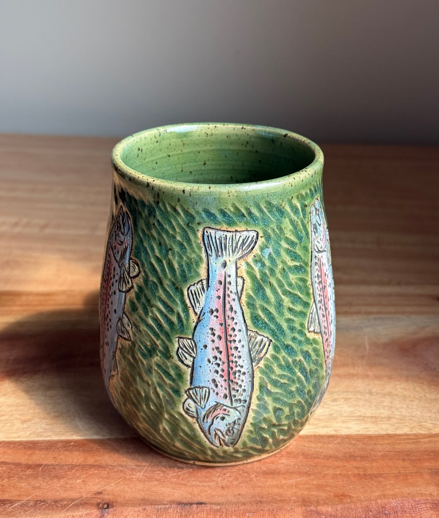 Rainbow Trout Mug A (Green)