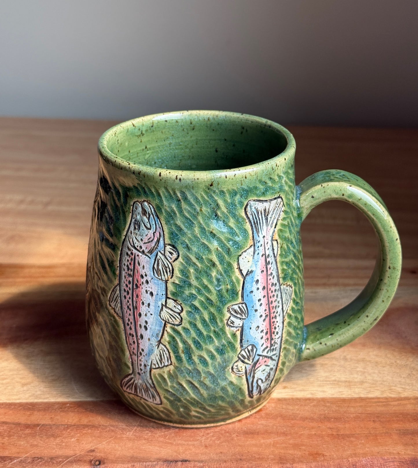 Rainbow Trout Mug A (Green)