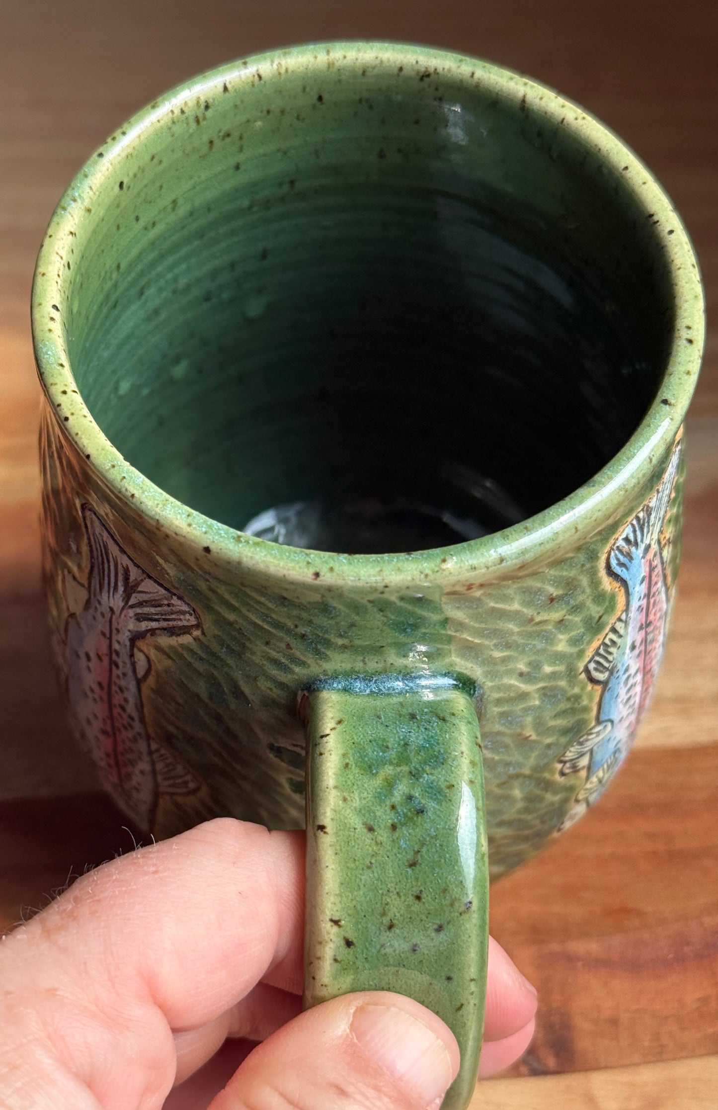 Rainbow Trout Mug A (Green)