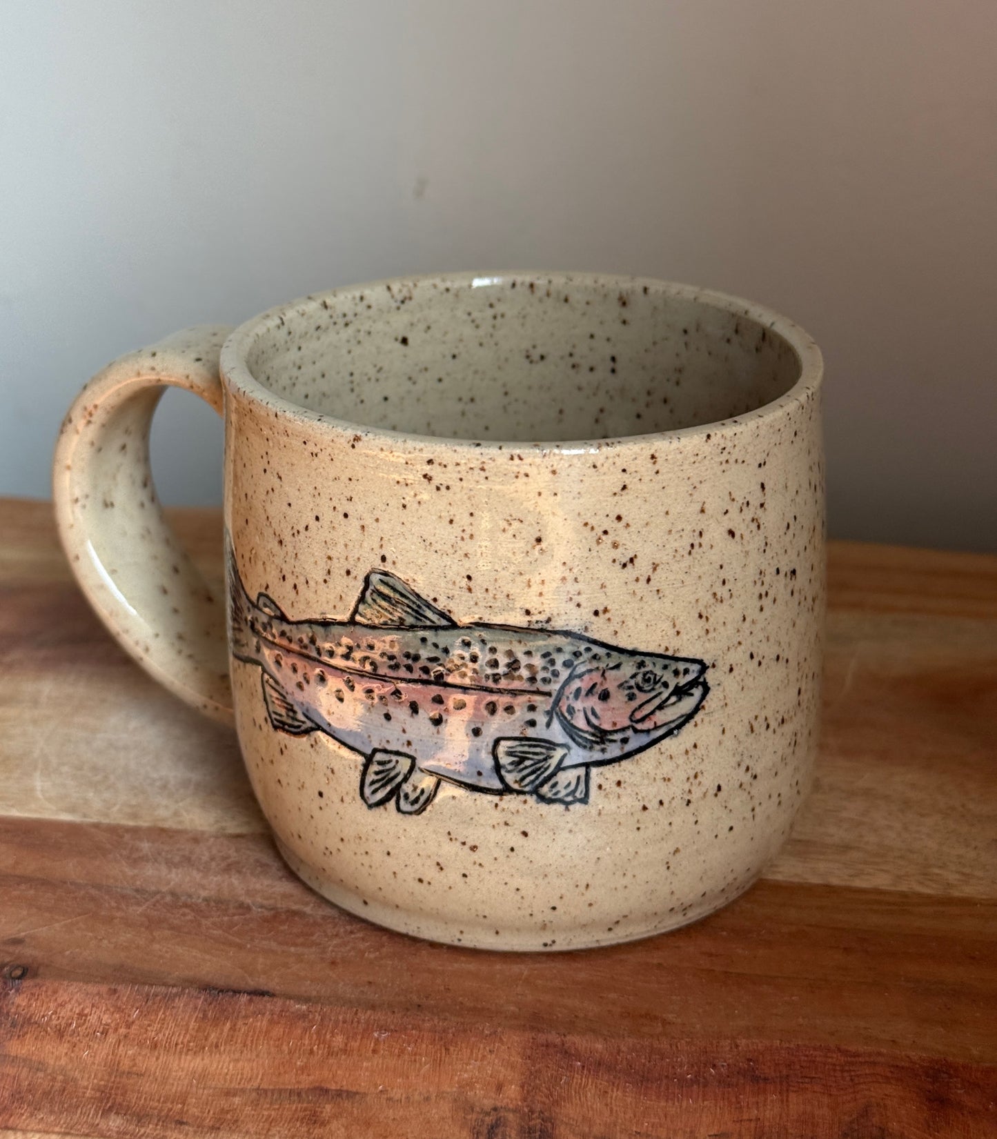 Rainbow Trout Mug C (Horizontal Fish)
