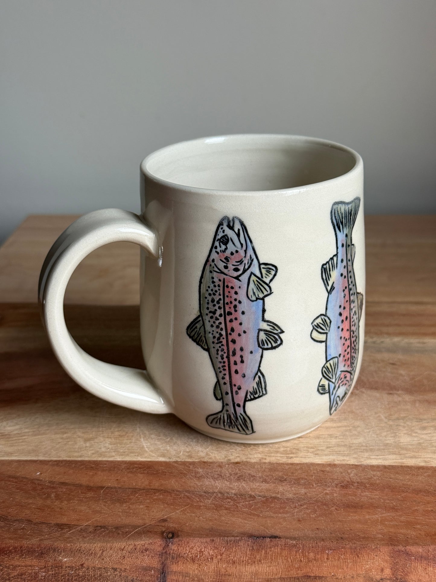 Rainbow Trout Mug E (White)