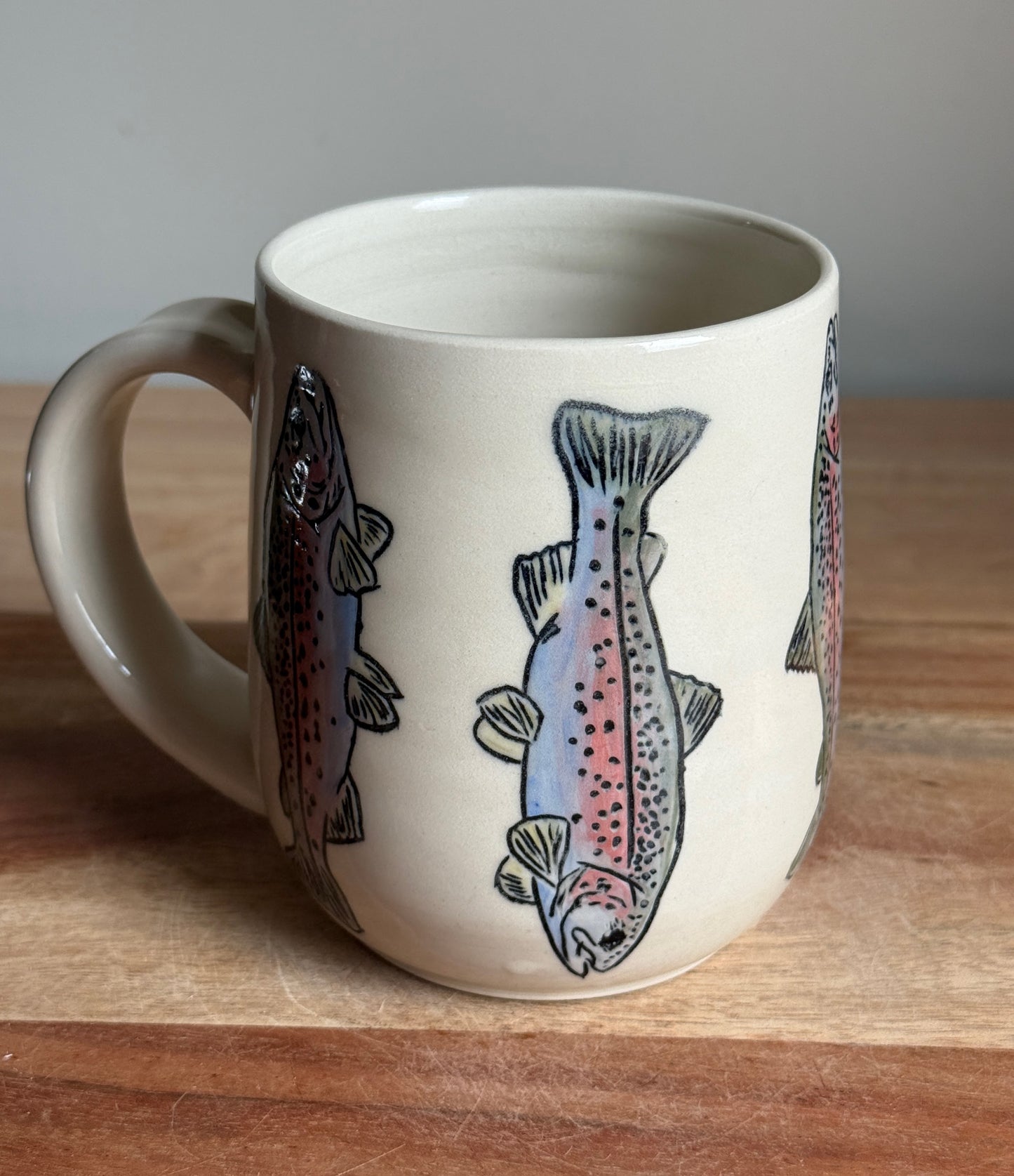 Rainbow Trout Mug E (White)