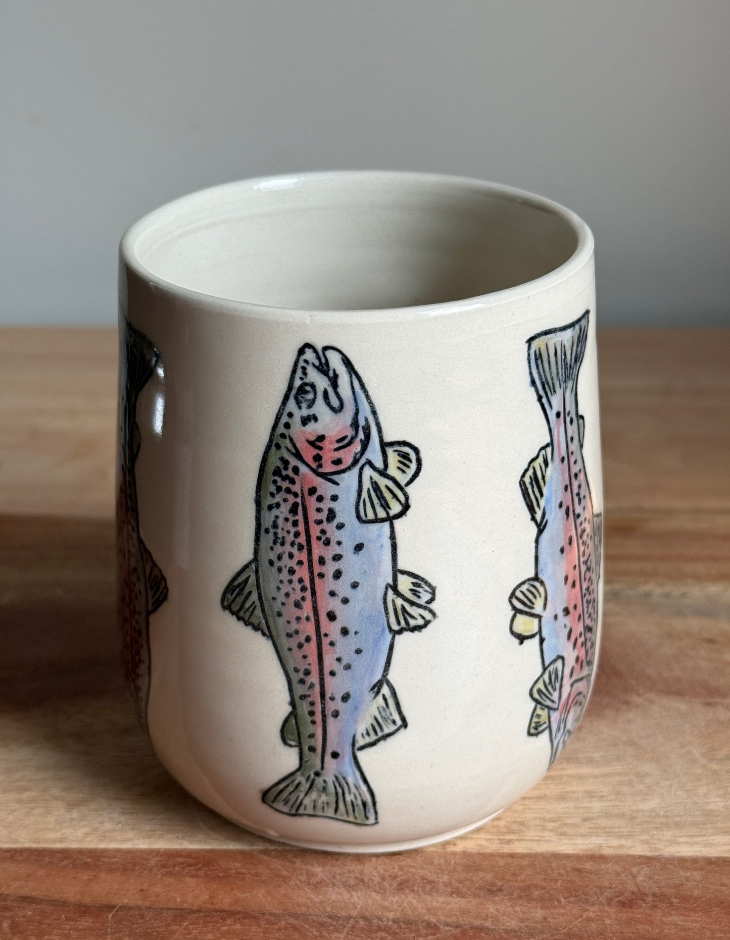 Rainbow Trout Mug E (White)