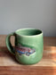 Rainbow Trout Mug Green (Horizontal Fish)