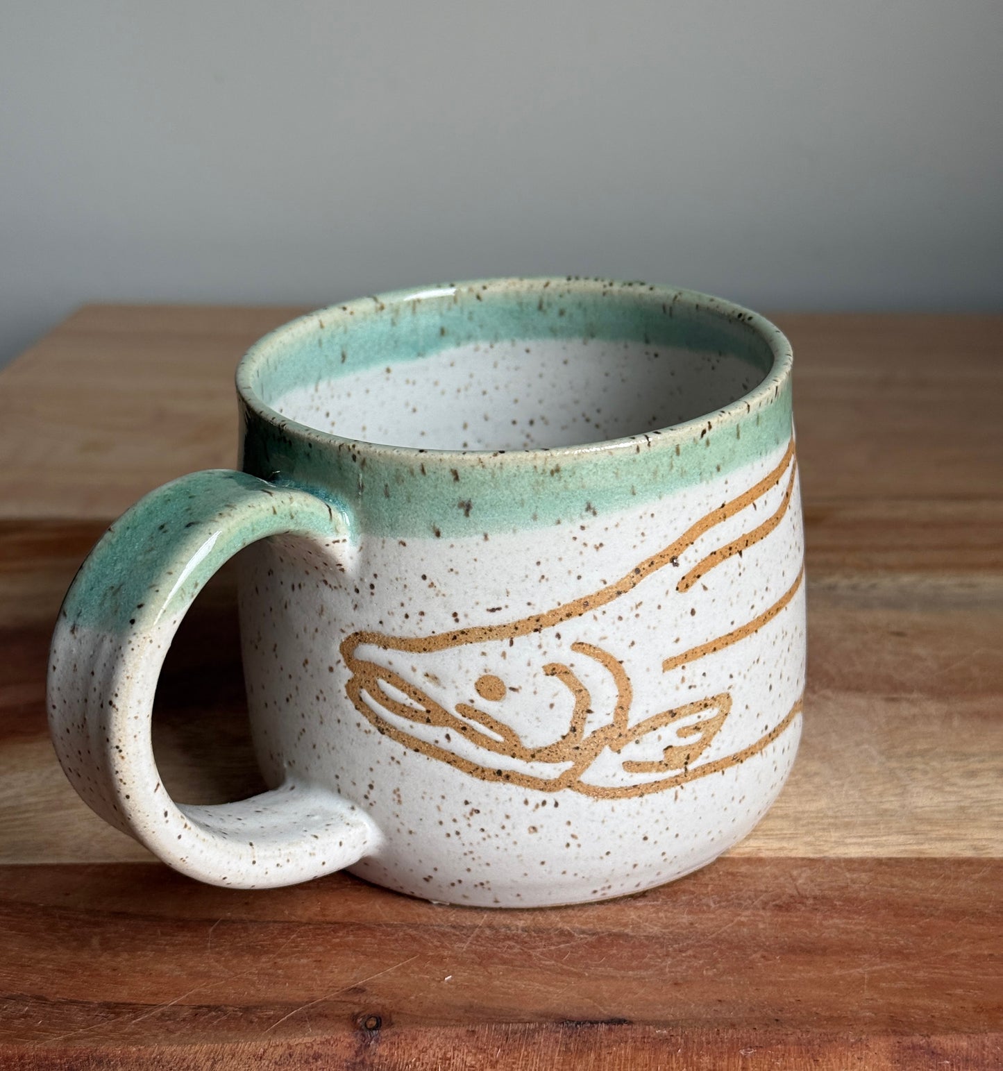 Wraparound Salmon Mug