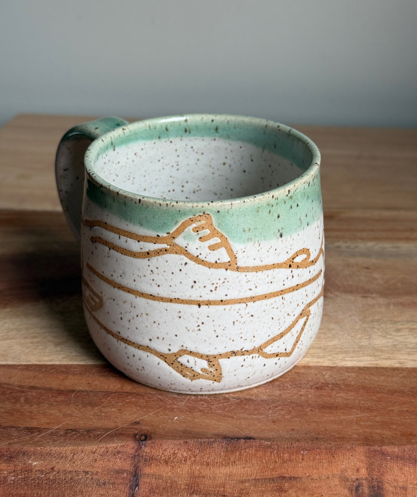 Wraparound Salmon Mug