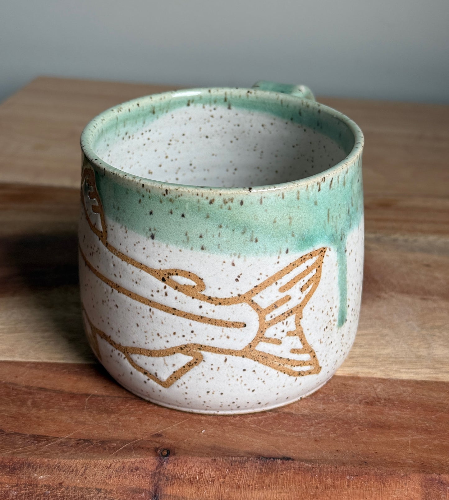 Wraparound Salmon Mug