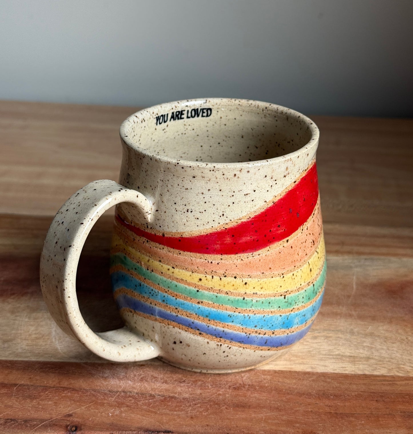 Rainbow "You are loved" Mug A