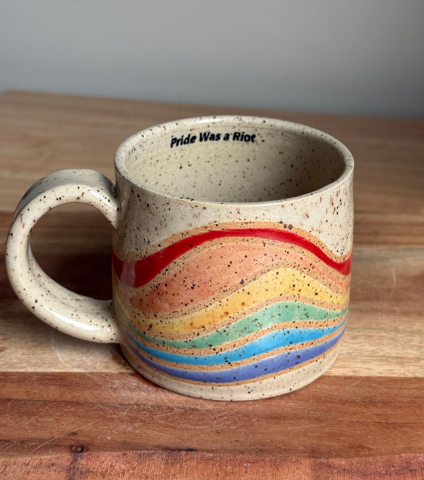 Rainbow "Pride Was a Riot" Mug C