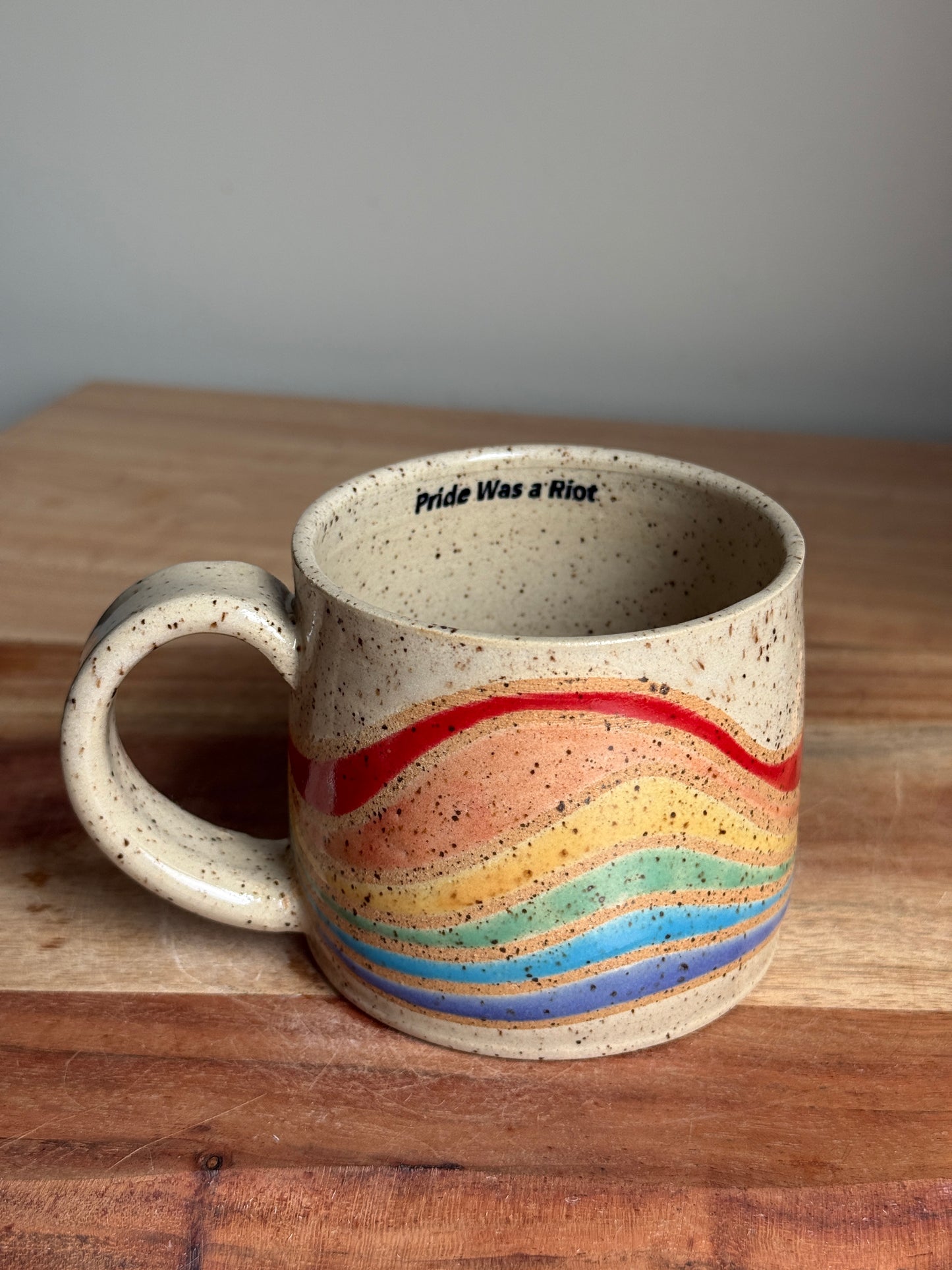 Rainbow "Pride Was a Riot" Mug C