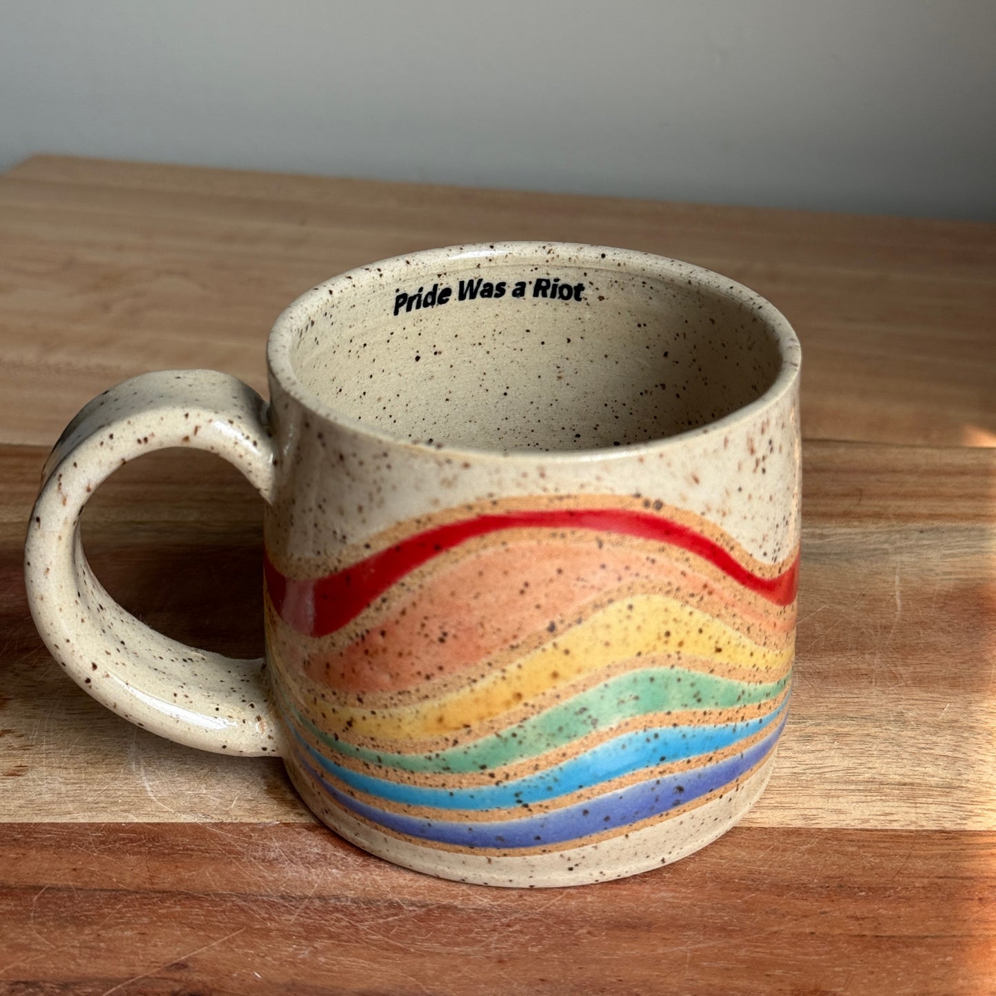 Rainbow "Pride Was a Riot" Mug C
