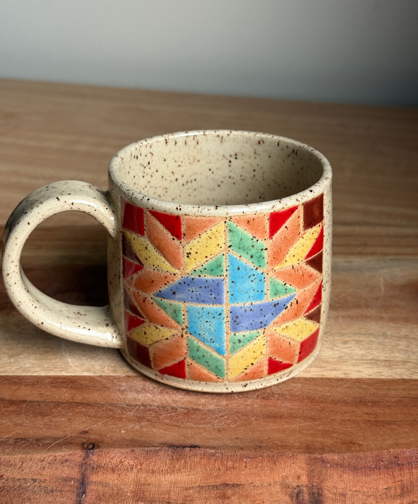 Rainbow Quilt Mug K