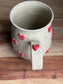 XL Red 3D Heart Mug